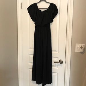 Women’s Off The Shoulder Side Split Maxi Dress
